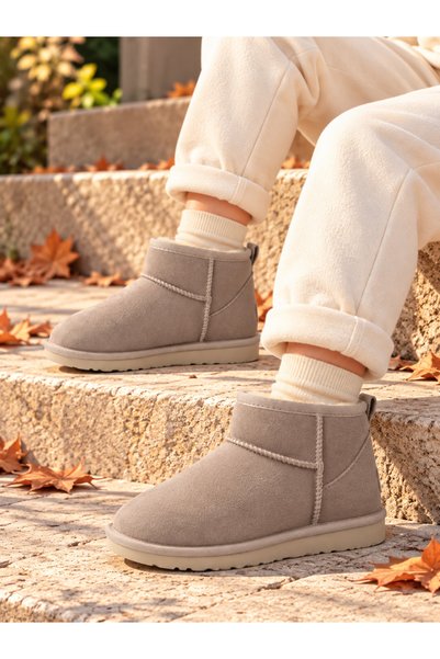 Children'S, Thin Sole, Fur Lined, Ankle Length Winter Boots
