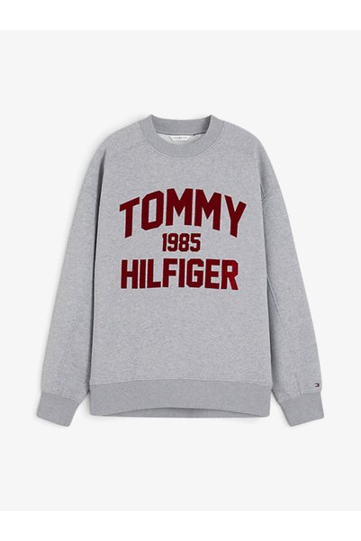 Varsity Flock Rlxd Swt Women's Gray Sweatshirt - Ww0Ww51651