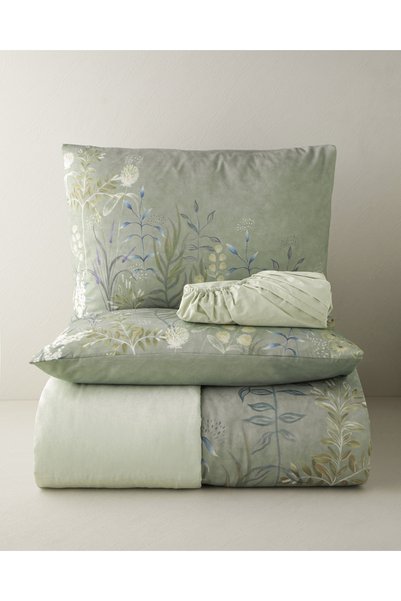 Meadow Spirit Digital Printed Easy-Iron Double Bed Sheet Duvet Cover Set 200X220 cm Dark Y