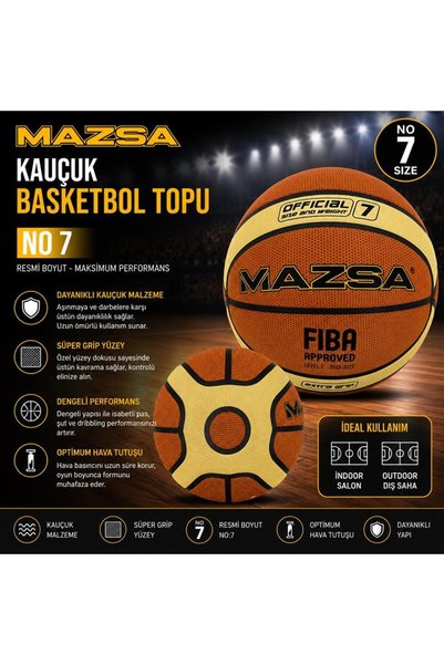 Mazsa 0Bb-Krc07001Y69 Basketball Ball No7