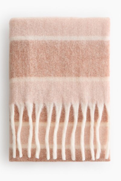 Wool Blend and Tassel Blanket