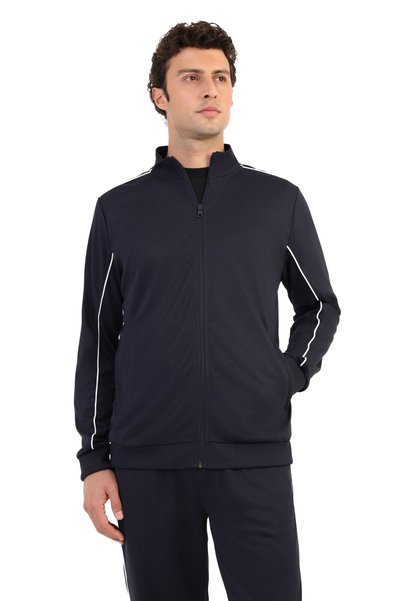 Men's Tracksuit Top Navy Blue ml 18Steve