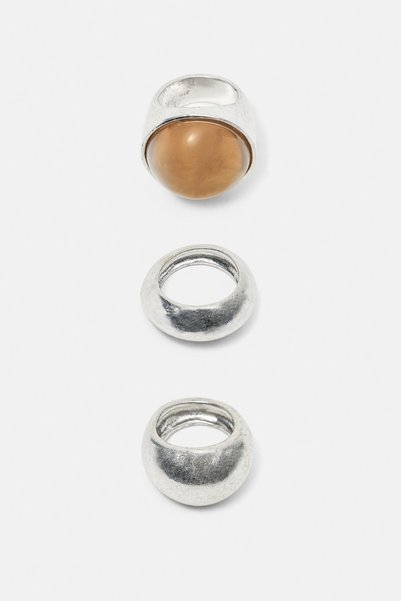 3-Piece Stone Ring Set