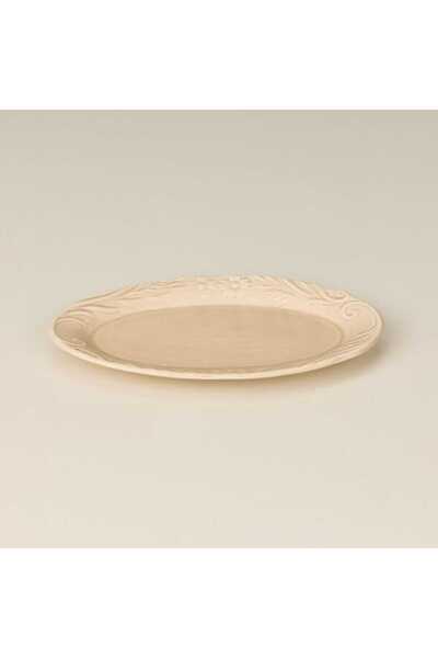 Kitchen Rustic Oval Tray - Off-White - 20 cm