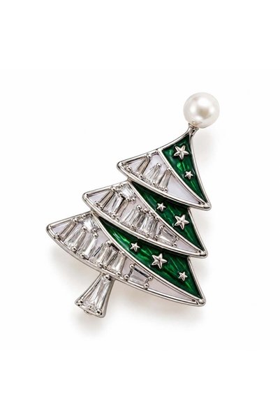 New Year Pine Tree Brooch