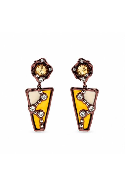 Steel Stone Earring