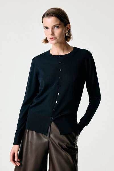 Black Buttoned Sweater Sweater