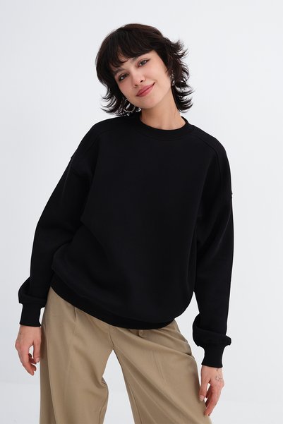 Crew Neck Hooded Sweatshirt S1992