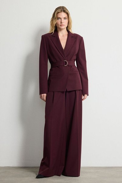 Purple Wide Leg Pants