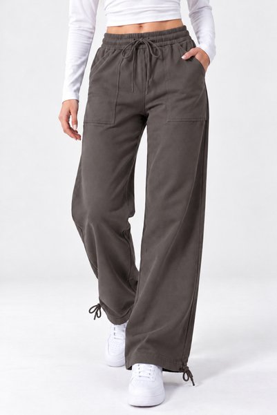 Women's Elastic Waist Mink Linen Trousers