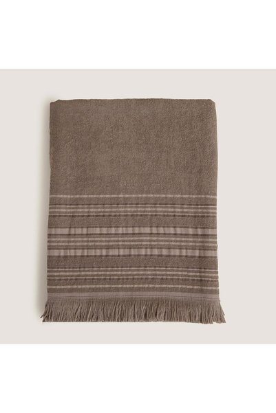 Deep Bamboo Bath Towel 100X150 cm Mink/Dark Mink/Beige