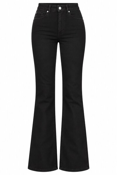 Black Spanish Flared Jeans - 2Y2106