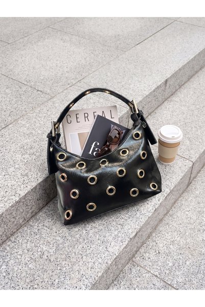 Ring Detailed Shoulder Bag