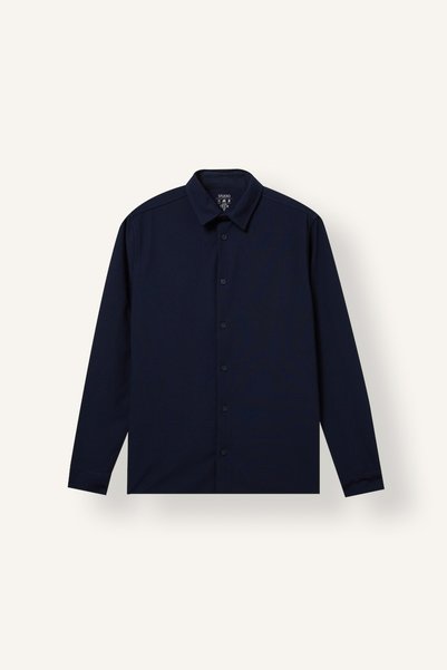 Slim Fit Polo Collar Combed Cotton Long Sleeve Basic Shirt E9061Ax26Au