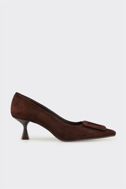 Brown Leather Women's Classic Shoes