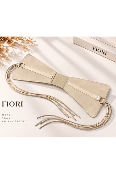 Women's Patterned Tie-Up Corset Belt – Stylish Design Elastic Waist Belt