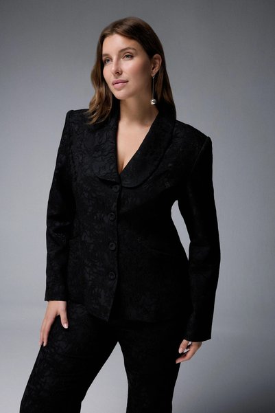 Black Shawl Collar Jacket