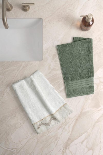 Velo |   Set of 2 Hand and Face Towels |   100% Cotton