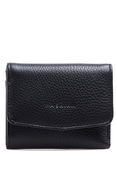 Frk 536 Flt Leather Black Leather Women's Wallet
