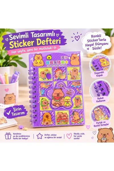 Capybara Waterproof Notebook with Stickers