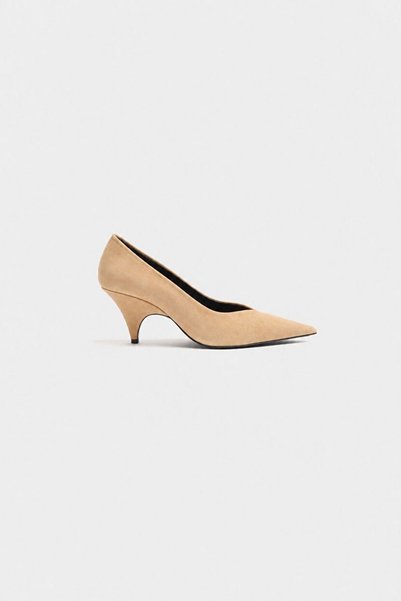 Beige Suede Leather Shoes