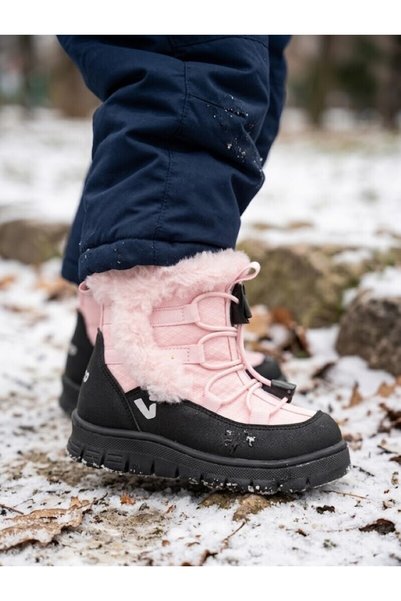 Outdoor winter baby kids casual boots pink