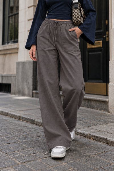 Women's Mink Pocket Relaxed Draped Trousers