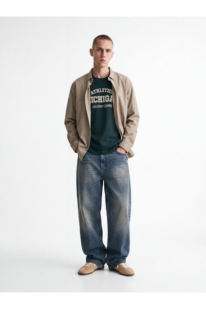 Regular Fit Basic Gray Shirt