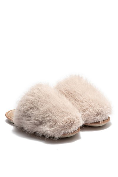 Slippers, 37, Beige