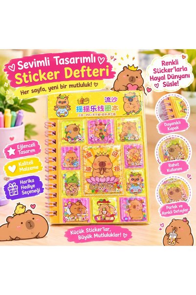Capybara Waterproof Notebook with Stickers