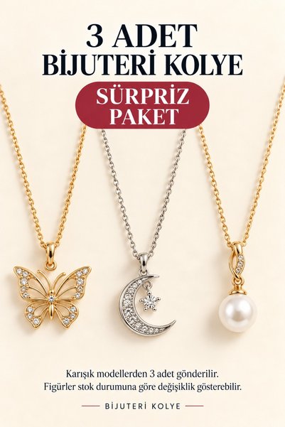 3-Piece Surpiz Bijouterie Necklace Set (Products Come Randomly Mixed)