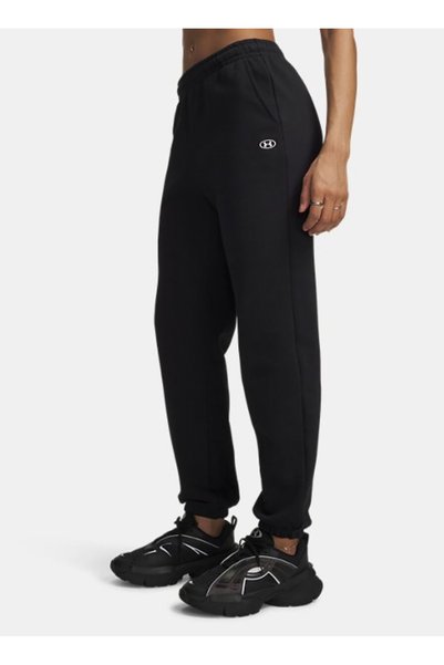 6013551-008 Rival Flc Gym Pant Black Women's Elastic Waist Knitted Sports Sweatpant