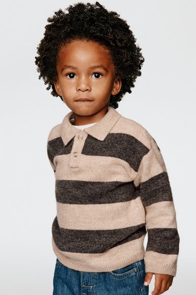 Thin Knitwear Polo Sweater