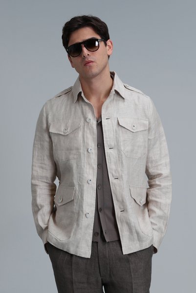 Mark Men's Coat Beige