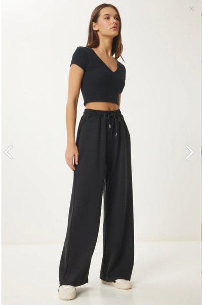 Wide Leg Tracksuit Bottoms