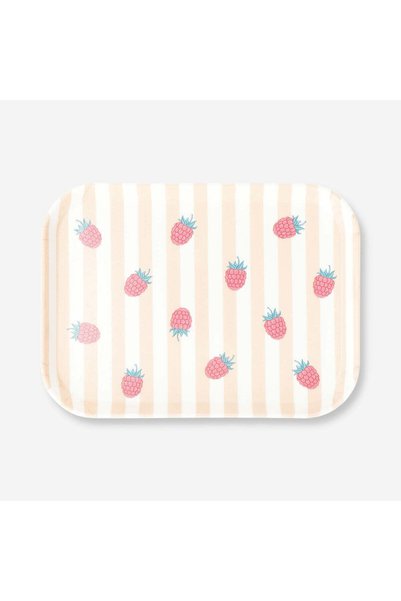 Small Tray with Strawberry Pattern