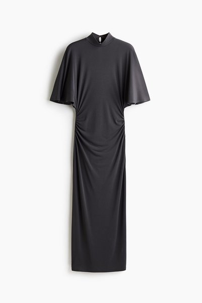 Butterfly Sleeve Jersey Dress