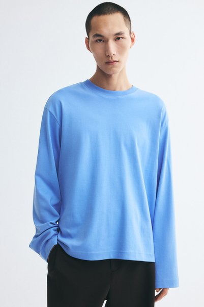 Long Sleeve Interlock T-Shirt Relaxed Fit