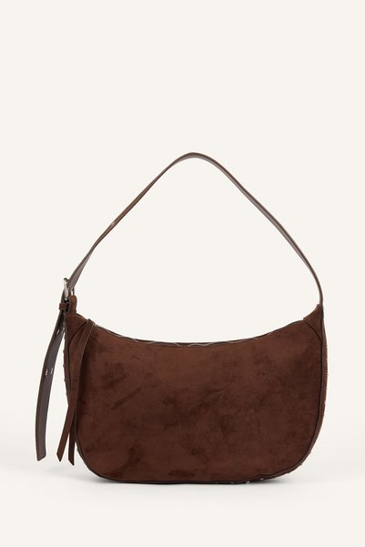 Women's Suede Shoulder Bag G6861Axns