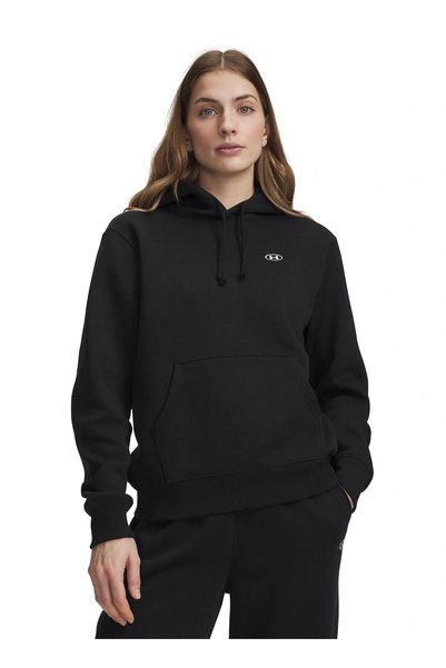 6013548-008 Rival Flc Hoodie Black Women's Hooded Knitted Sweatshirt