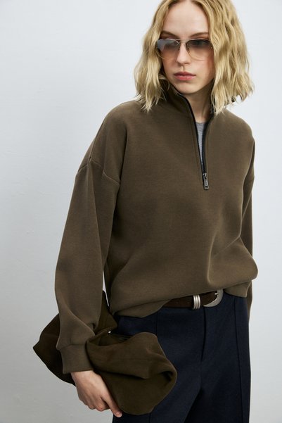 Portman Women's Knitted Sweatshirt Brown