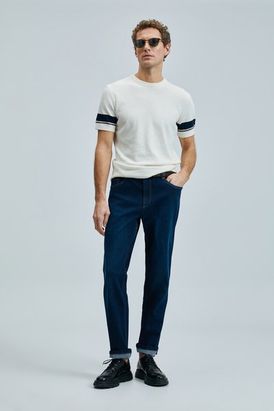 Ted Men's Cotton Sweater Off White