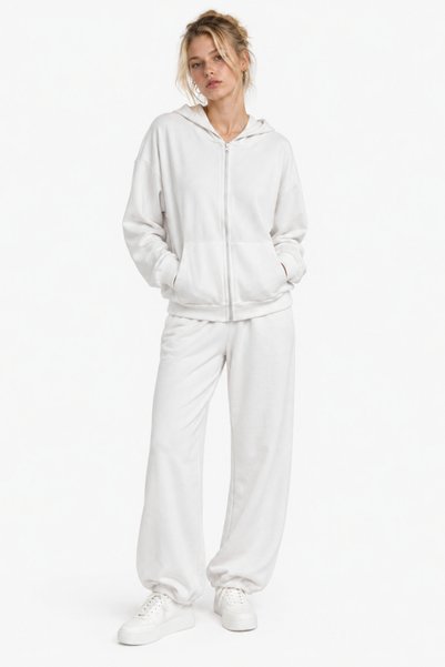 Oversize Zippered Top and Bottom Set