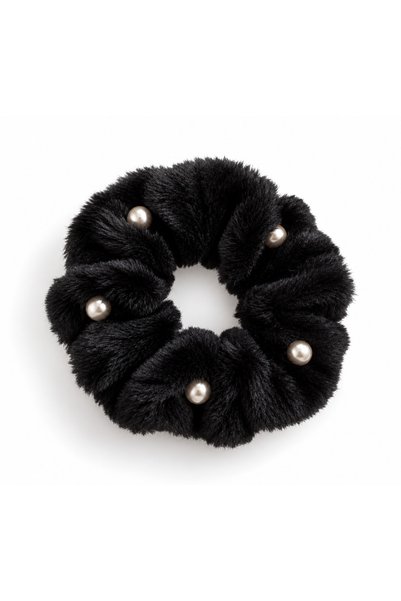 Plush Pearl Scrunchie Buckle