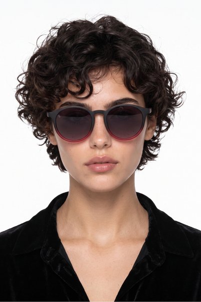 Carmel Black Red Black Sunglasses