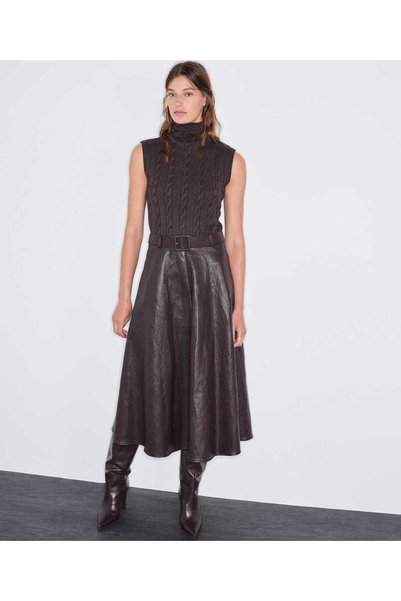 Belted Two-Piece Look Dress