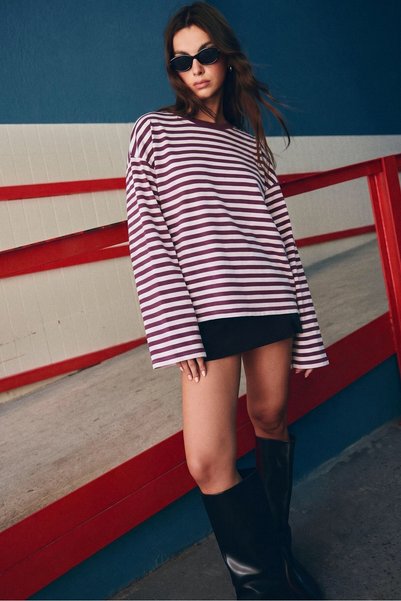 Striped Long-Sleeve T-Shirt