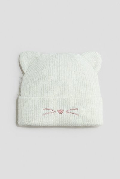 Appliqued and Rubber Braided Beanie