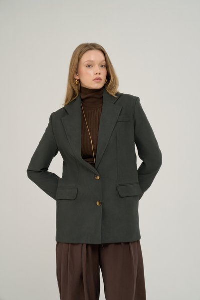 Arslev Khaki Blazer Jacket