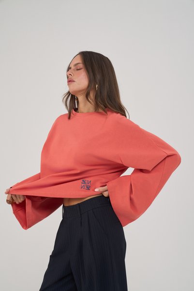 Bisou Long Sleeve Cinnamon T-Shirt
